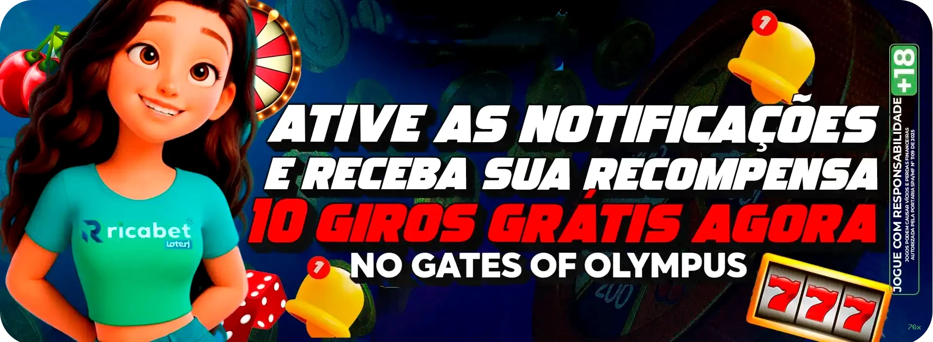 Bônus e prêmios 76x